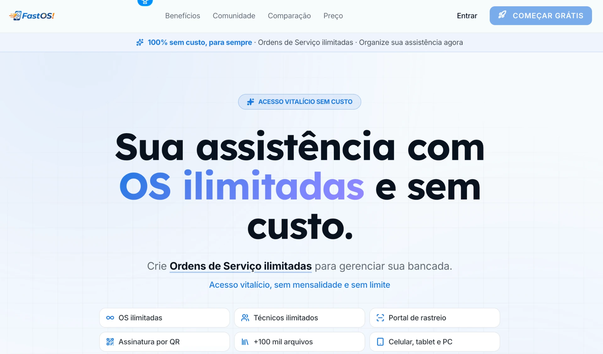 Preview do site OS Fast